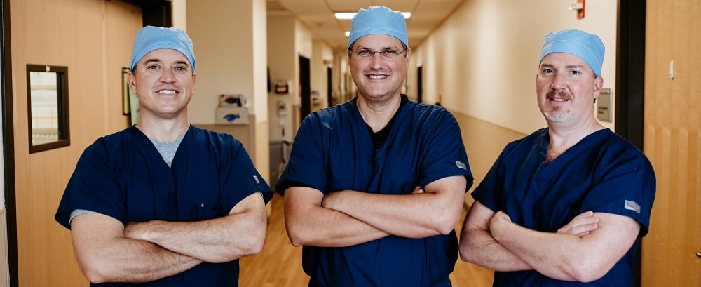 Drs. Copper, Lewis and Mullins, hernia surgeons